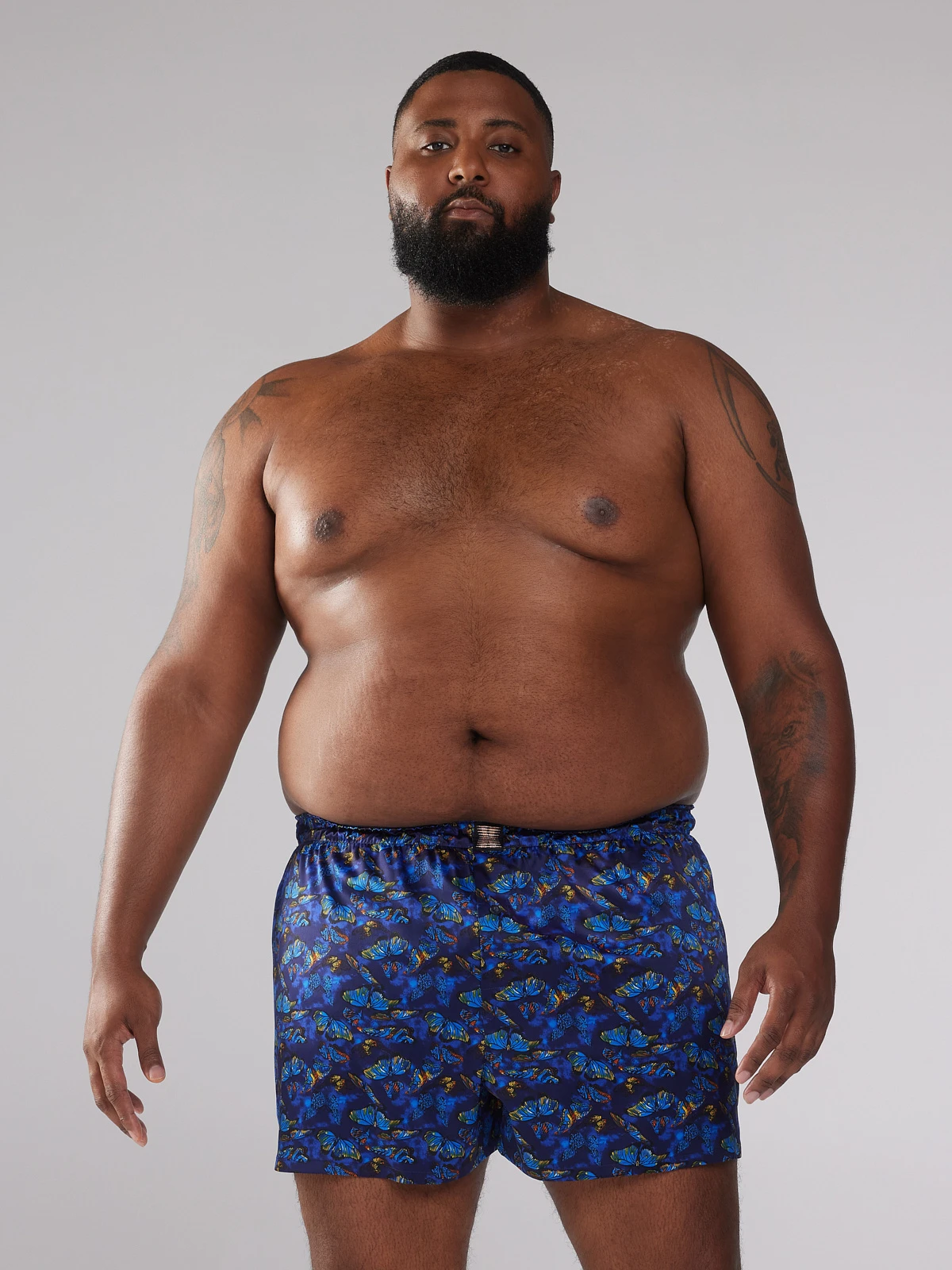 Baroque Butterfly Satin Boxers 2 Baroque Butterfly Satin Boxers - Image 2