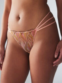 Beneath The Surface Embroidered Thong Panty