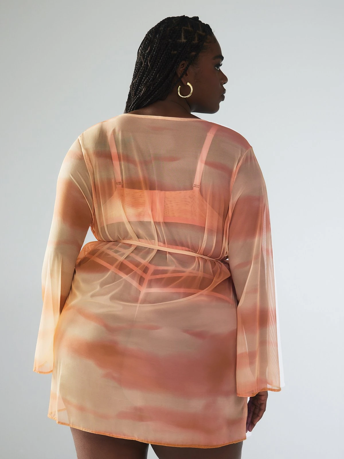 Beneath The Surface Mesh Short Robe 2 Beneath The Surface Mesh Short Robe - Image 2