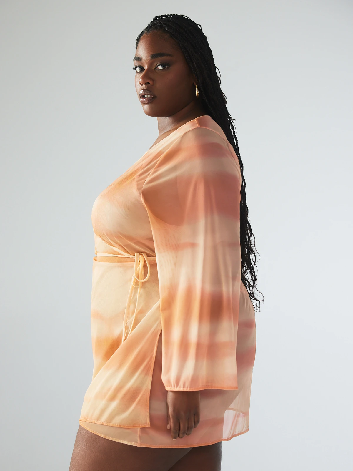 Beneath The Surface Mesh Short Robe 3 Beneath The Surface Mesh Short Robe - Image 3