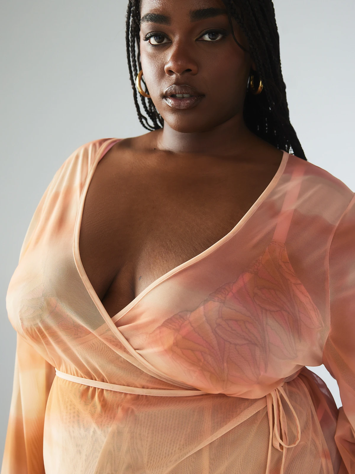 Beneath The Surface Mesh Short Robe 4 Beneath The Surface Mesh Short Robe - Image 4