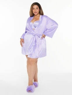 CLF Satin Robe With Lightning Bolt