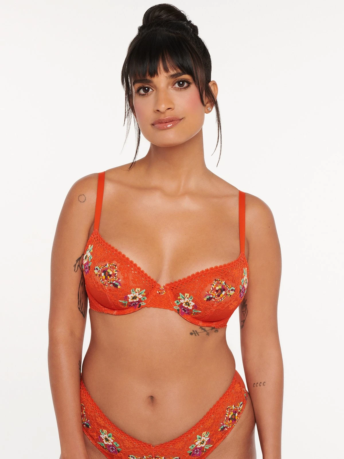 Dolled Up Unlined Lace Demi Bra 4 Dolled Up Unlined Lace Demi Bra - Image 4