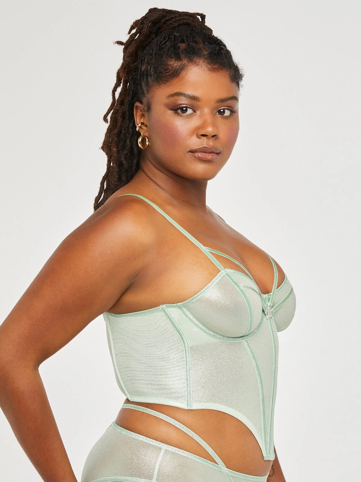 Going Platinum Mesh Bustier 3 Going Platinum Mesh Bustier - Image 3