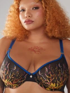 License To Thrill Mesh Unlined Demi Bra