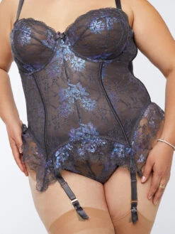 Living In The Clouds Iridescent Lace Corset
