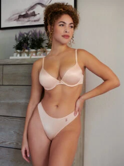 Core Microfiber Thong With Logo Waistband