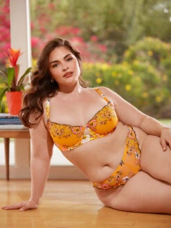 Mod Poppy Unlined Lace Balconette Bra