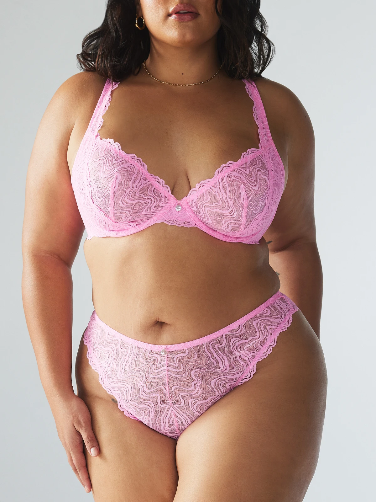 Ripple Effect Lace Brazilian Panty 2 Ripple Effect Lace Brazilian Panty - Image 2