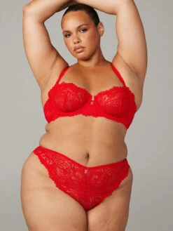 Romantic Corded Lace Unlined Balconette Bra