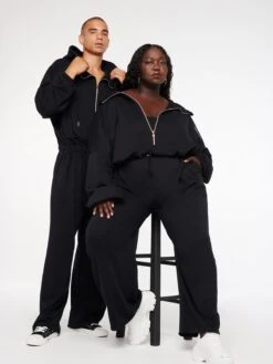 Xssential Cinched Hooded Jumpsuit